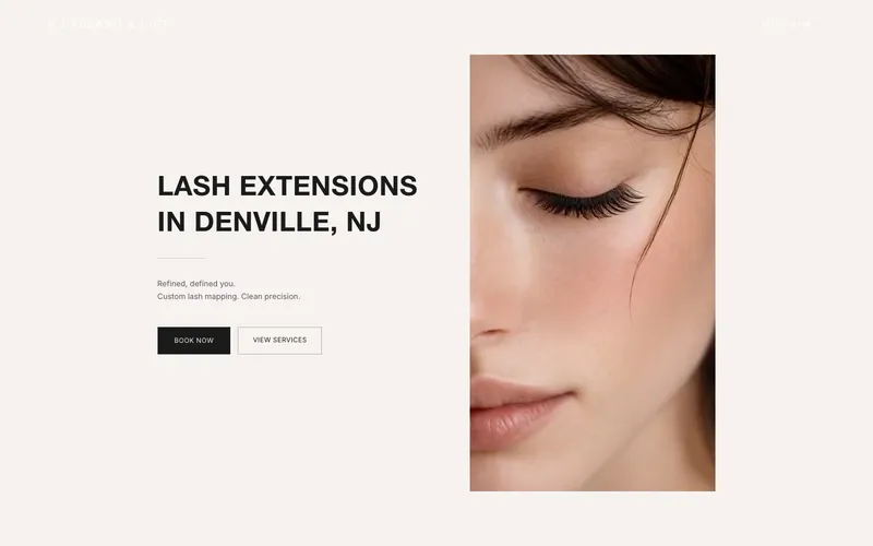 K Eyelash & Lift website
